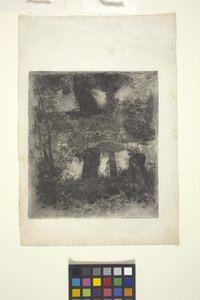 Landschap met Faun en Vijver (Gereflecteerd Landschap) door William Forsyth