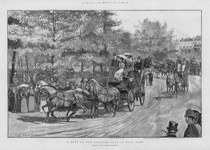 Bijeenkomst van de Coaching Club in Hyde Park, Londen