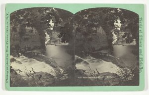 Forest Falls van bovenaf, Ithaca Gorge, eind 19e eeuw door William Frear