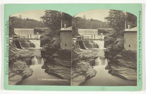 Bovenste Cascade. Ithaca Gorge, eind 19e eeuw door William Frear