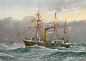 HMS Nymphe door William Frederick Mitchell
