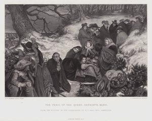 Het gevaar van koningin Henrietta Maria (gravure)