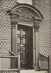 Deur, Cranbrook, Kent (zwart-wit foto) door William Galsworthy Davie