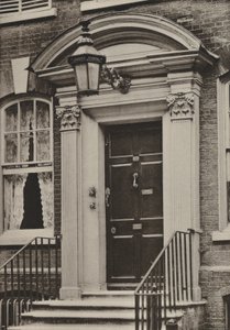 Deur, Southgate Street, Winchester (zw/w foto) door William Galsworthy Davie