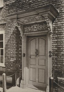 Deur, West Street, Rye, Sussex (zwart-wit foto) door William Galsworthy Davie