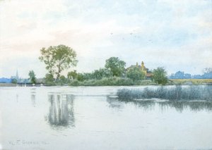 Over de Ouse naar Hemingford Abbots door William Garden Fraser