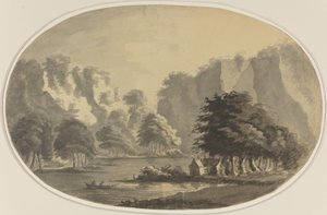 Uitzicht op Ullswater door William Gilpin