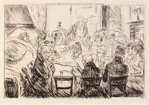 Er was niets anders te horen dan het gekletter van borden en vorken door William Glackens