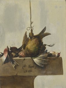Stilleven met Vogels door William Gowe Ferguson