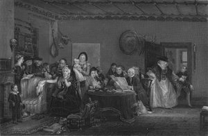 Het Lezen van het Testament, ca. 1820 door William Greatbach