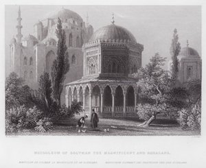 Mausoleum van Solyman de Magnifieke en Roxalana (gravure)
