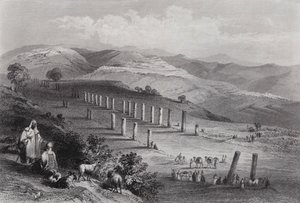 Sebaste, de oude stad Samaria (gravure)