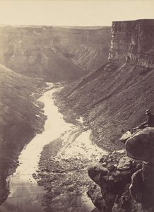 Grand Canyon, Colorado River, nabij Paria Creek, kijkend naar het westen, 1872 door William H. Bell