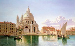 Een uitzicht op Santa Maria Della Salute, Venetië door William H. Burnett