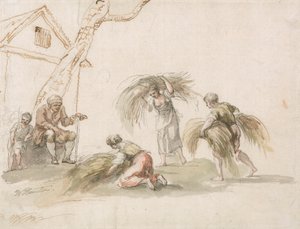 Figuren aan het Oogsten
