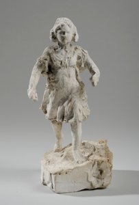Maquette voor figuur van een rennend meisje door William Hamo Thornycroft