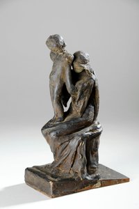 Maquette voor de Figuren van een Moeder en Kind