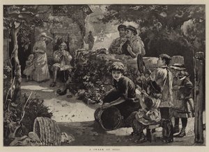 Een zwerm bijen door William Hatherell