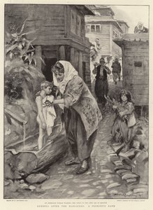 Armenië na de Massacres, een primitief bad