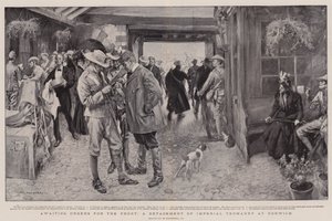 In Afwachting van Orders voor het Front, een Detachement van de Keizerlijke Yeomanry in Norwich