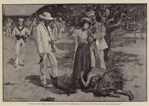 Illustratie voor Een triomf van de beschaving, door Grant Allen door William Hatherell