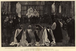 De begrafenis van Mr Gladstone in Westminster Abbey door William Hatherell