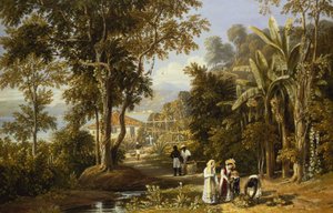 Tuin Scène aan de Braganza Kust, Rio de Janeiro, 1827