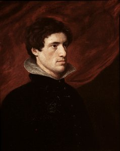 Portret van de Engelse schrijver Charles Lamb door William Hazlitt