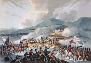 Slag bij de Bidassoa, 9 oktober 1813: gegraveerd door Daniel Havell