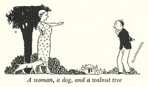 Een vrouw, een hond en een walnotenboom
