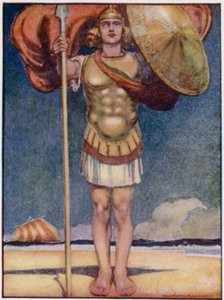 Achilles, snelste van voet, en dapperste van alle Griekse helden door William Heath Robinson