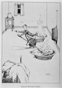 Slaapkamer Bootrace Oefening, illustratie uit 