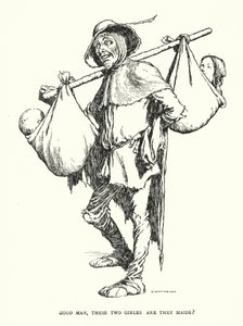 Goede man, zijn deze twee meisjes maagden? door William Heath Robinson