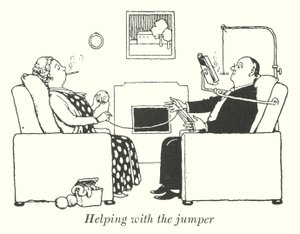 Helpen met de trui door William Heath Robinson
