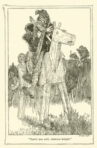 Illustratie voor Don Quichot door William Heath Robinson