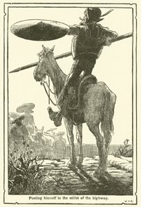Illustratie voor Don Quichot door William Heath Robinson