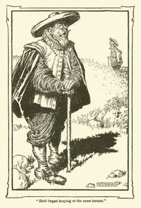 Illustratie voor Don Quichot door William Heath Robinson