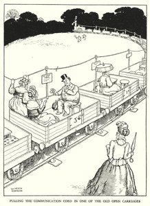 Illustratie voor Railway Ribaldry door W Heath Robinson door William Heath Robinson