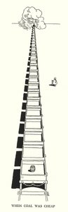 Illustratie voor Railway Ribaldry door W Heath Robinson