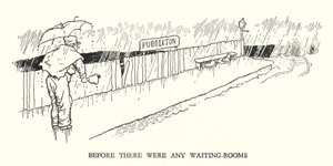 Illustratie voor Railway Ribaldry door W Heath Robinson door William Heath Robinson