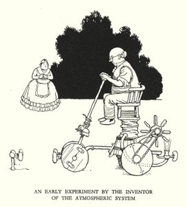 Illustratie voor Railway Ribaldry door W Heath Robinson door William Heath Robinson