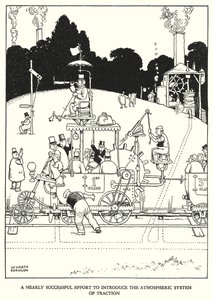 Illustratie voor Railway Ribaldry door W Heath Robinson door William Heath Robinson
