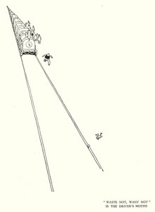 Illustratie voor Railway Ribaldry door W Heath Robinson