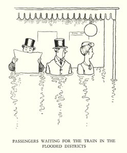 Illustratie voor Railway Ribaldry door W Heath Robinson door William Heath Robinson