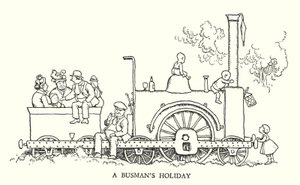 Illustratie voor Railway Ribaldry door W Heath Robinson door William Heath Robinson