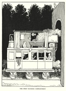 Illustratie voor Railway Ribaldry door W Heath Robinson door William Heath Robinson