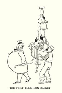 Illustratie voor Railway Ribaldry door W Heath Robinson