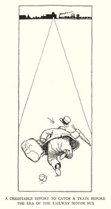 Illustratie voor Railway Ribaldry door W Heath Robinson door William Heath Robinson