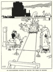 Illustratie voor Railway Ribaldry door W Heath Robinson door William Heath Robinson