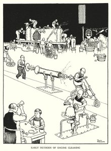 Illustratie voor Railway Ribaldry door W Heath Robinson door William Heath Robinson